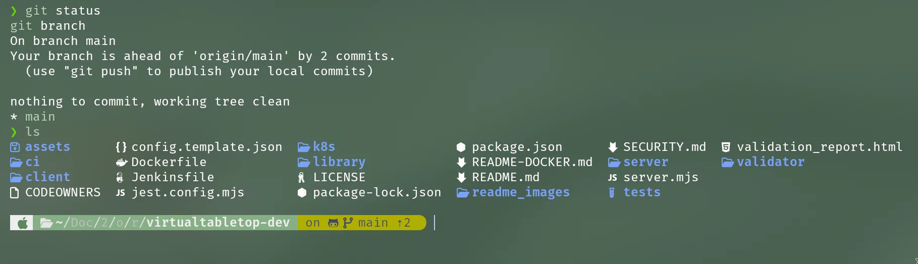 Cloned repository